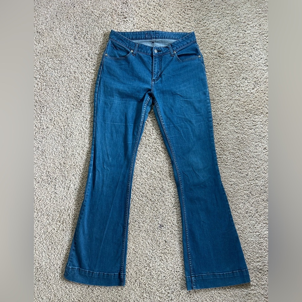 Kimes Ranch Blue Flare Wide Leg Jeans